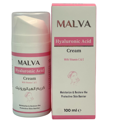 Malva Hyaluronic Acid Cream with Vitamin C & E