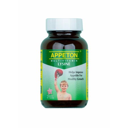 Appeton Multivitamins Lysine Chewable Tablets 60 Tabs