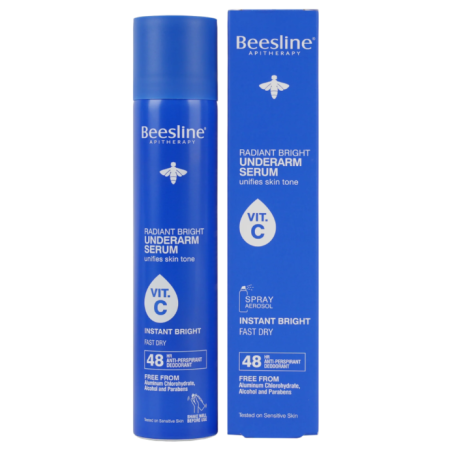 Beesline Radiant Bright Underarm Serum Vit C Spray 48h Instant Bright- 150ml